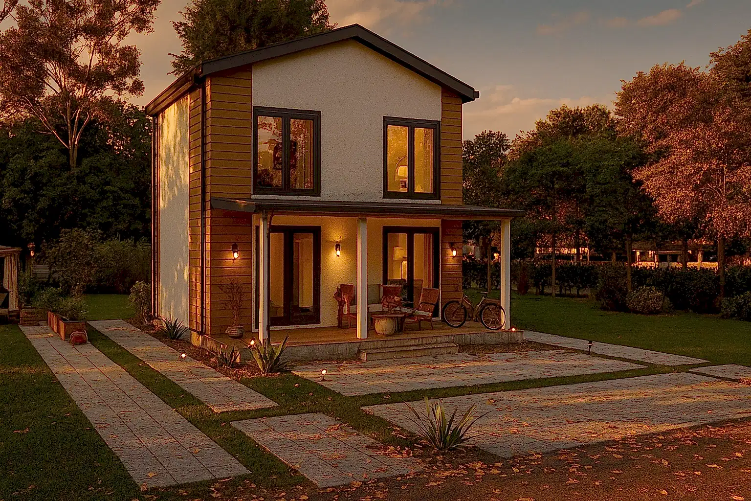 Hds 0216 120 m² 4Plus1 Cift Katli Dubleks Çelik Ev Genis Tasarim – Prefabrik / Çelik Ev